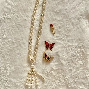 Necklace and Brooches
